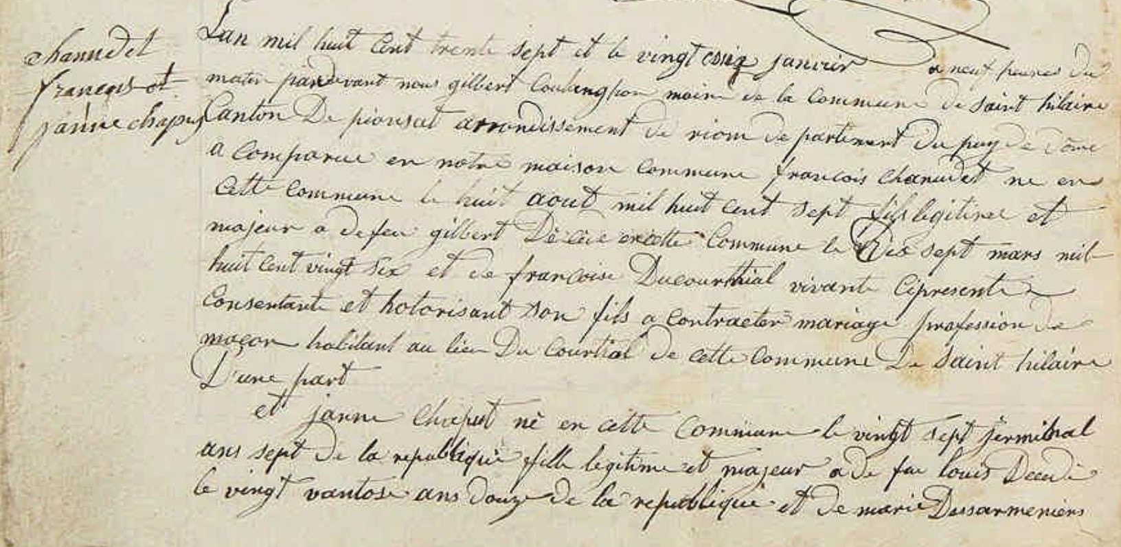 Mariage Chanudet Francois - Chaput Jeanne 26_01_1841 -1.jpg